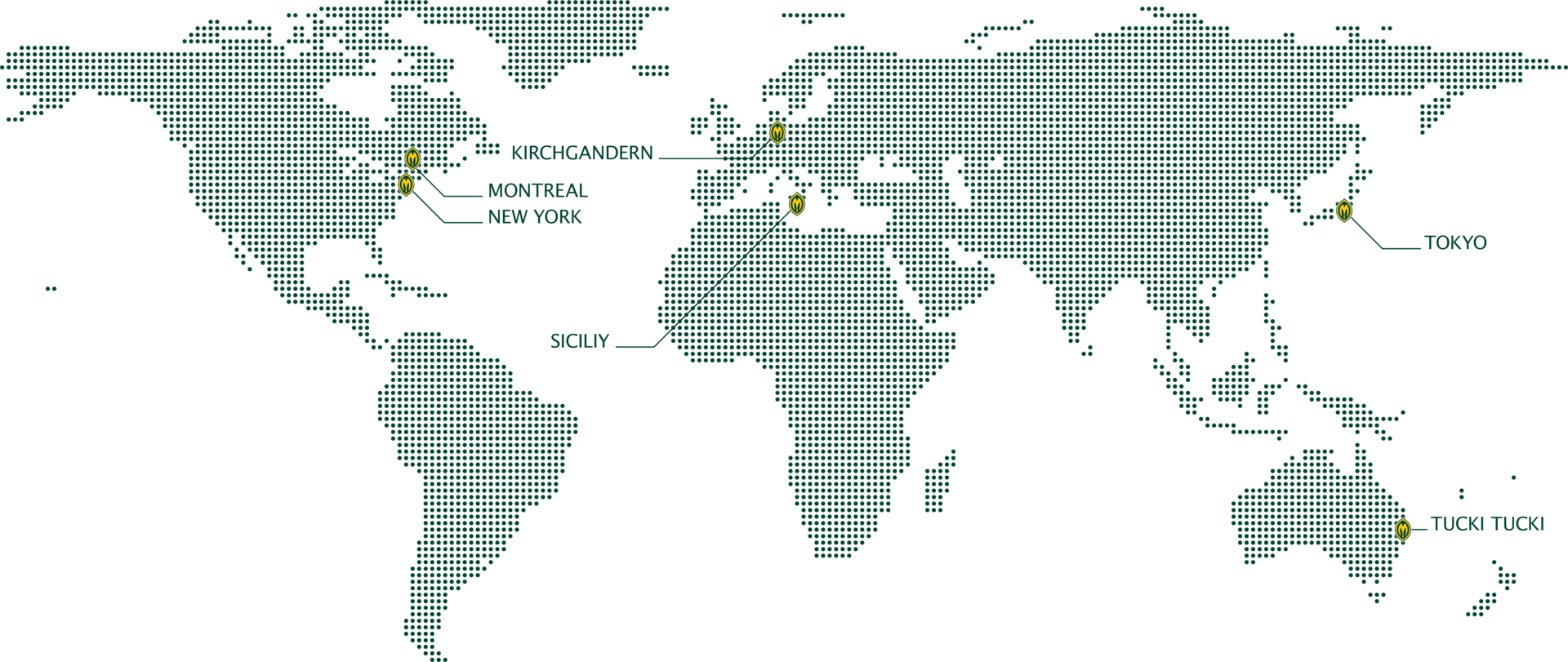 MCI Miritz Karte Standorte weltweit